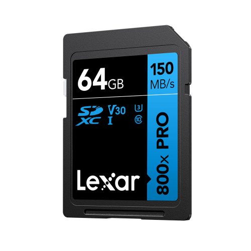 Amplía el almacenamiento de tu cámara con la tarjeta SD Lexar 800x de 64GB