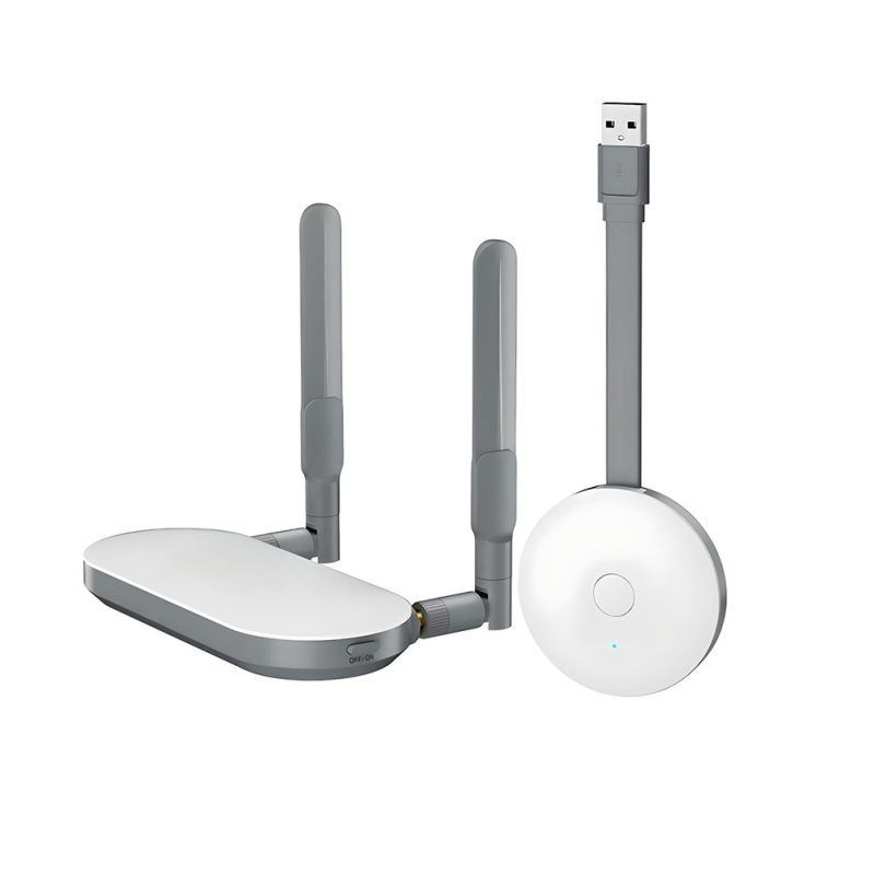 Transmisor inalámbrico de video en Full HD 1080P con conector USB y salida HDMI/VGA para duplicación de pantalla desde PC o laptop