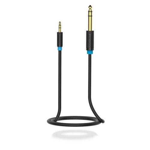 Cable de Audio Auxiliar Jack 3.5 mm a Jack 6.35 mm de 1 metro Vention - imagen 3