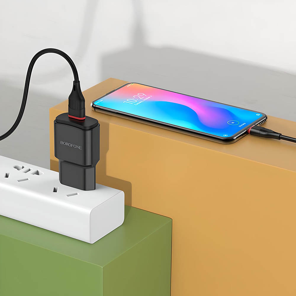 Cable USB 3.0 a USB-C 100W Borofone, ideal para smartphones y laptops - rayoshop