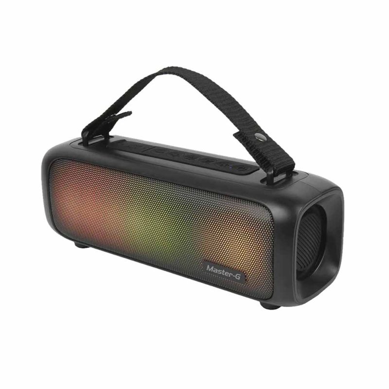 Bocina Bluetooth con graves profundos 20W Rayoshop MasterG Speaker Bluetooth con diseño moderno MGGBOOM