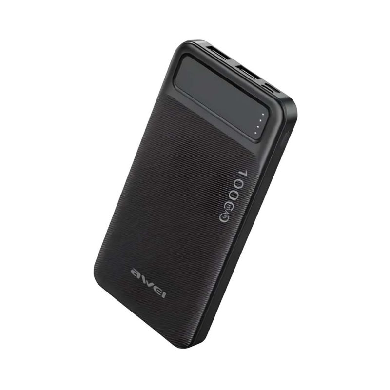 Batería externa delgada y ligera Awei P5K de 10000 mAh, perfecta para llevar contigo, en Rayoshop