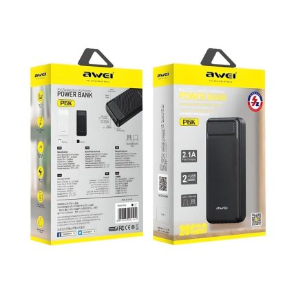 Rayoshop Banco de Energía Awei P6K 20000 mAh