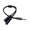 Adaptador audio 3.5mm macho a doble hembra Rayoshop Chile