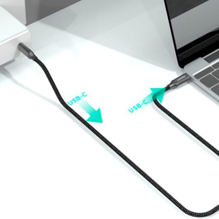 Cable USB-C 2 metros compatible con carga rápida - Rayoshop Chile
