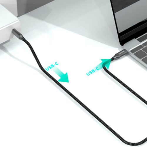 Cable USB-C 2 metros compatible con carga rápida - Rayoshop Chile
