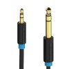 Cable de Audio Auxiliar Jack 3.5 mm a Jack 6.35 mm de 1 metro Vention
