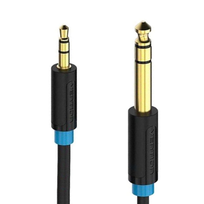 Cable de Audio Auxiliar Jack 3.5 mm a Jack 6.35 mm de 1 metro Vention - imagen 1
