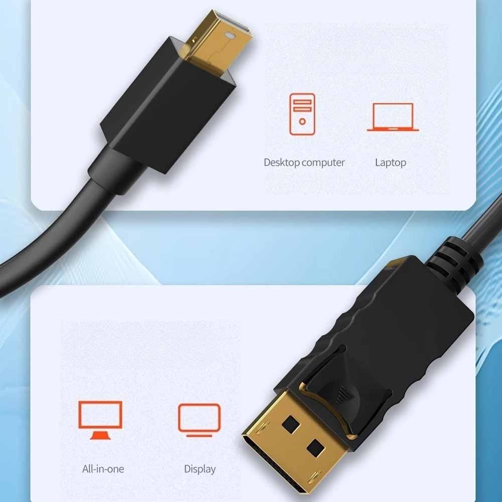 Adaptador Mini DisplayPort a DisplayPort alta resolución Rayoshop