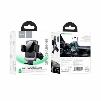 Cargador inalámbrico auto Rayoshop: sujeción firme y estable.