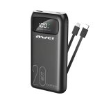 Cargador Power Bank Awei P169K, 20000mAh, compatible iPhone y Android, Rayoshop.