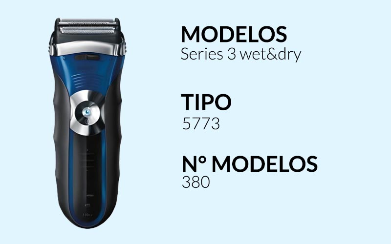 5773 Cuchilla Afeitadora Braun Series 3 wet&dry Rayoshop Chile