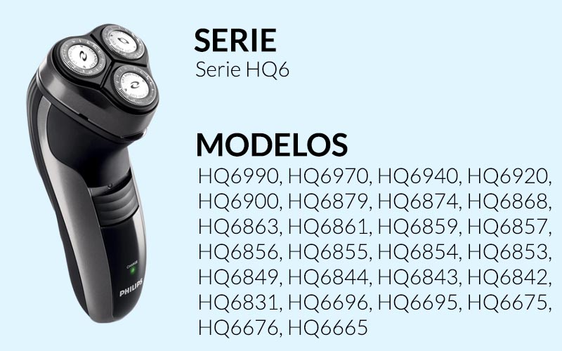 CH050-RY001 Repuesto Cuchilla para Philips Series HQ3 HQ4 HQ56 (10)