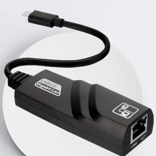 Adaptador USB-C a RJ45 Ethernet 1000 Mbps Gigabit