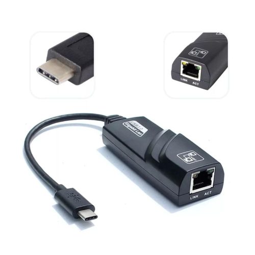 Adaptador USB-C ethernet gigabit compatible rayoshop