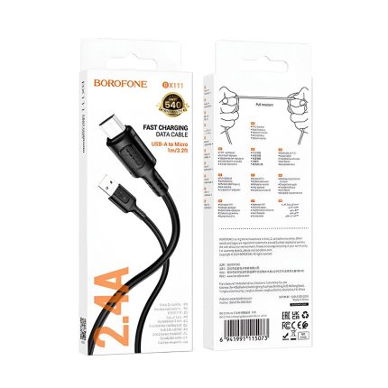 Cable USB a Micro USB 2.4A 1 Metro Borofone rayoshop