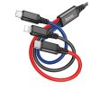 Cable 3 en 1 USB a USB-C Micro USB Lightning 2A 1M Hoco X76 rayoshop
