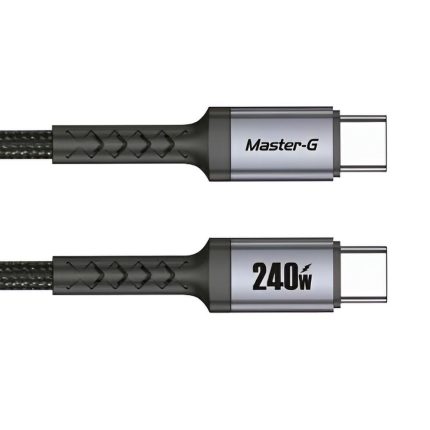 Cable USB-C 240W Power Delivery MasterG Rayoshop 2 metros