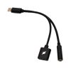 adaptador usb-c audio auriculares y carga simultanea