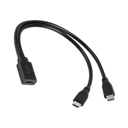 Accesorio tecnológico USB-C hembra a dos machos