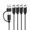 Cable de Carga USB / USB-C a Cuatro USB-C Macho 1.5 Metros - imagen 1