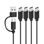 Cable de Carga USB / USB-C a Cuatro USB-C Macho 1.5 Metros