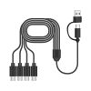 Cable de Carga USB / USB-C a Cuatro USB-C Macho 1.5 Metros - imagen 3