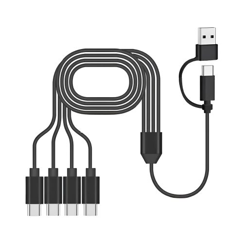 Cable de Carga USB / USB-C a Cuatro USB-C Macho 1.5 Metros - imagen 3