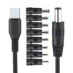 Adaptador USB C PD A 12V Con Multiples Puntas DC Universal - imagen 1