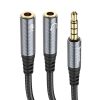 divisor auriculares jack 3.5mm 2 en 1 rayoshop