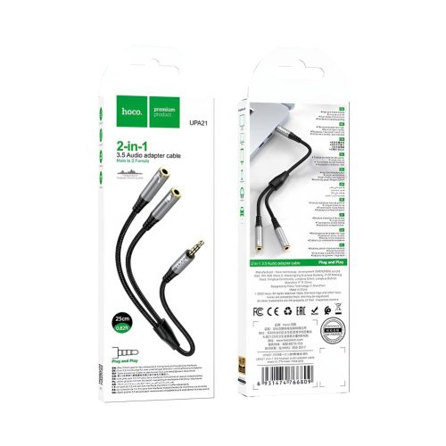 cable audio jack 3.5mm macho a doble hembra rayoshop