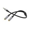 adaptador audio doble jack 3.5mm hoco upa21 rayoshop