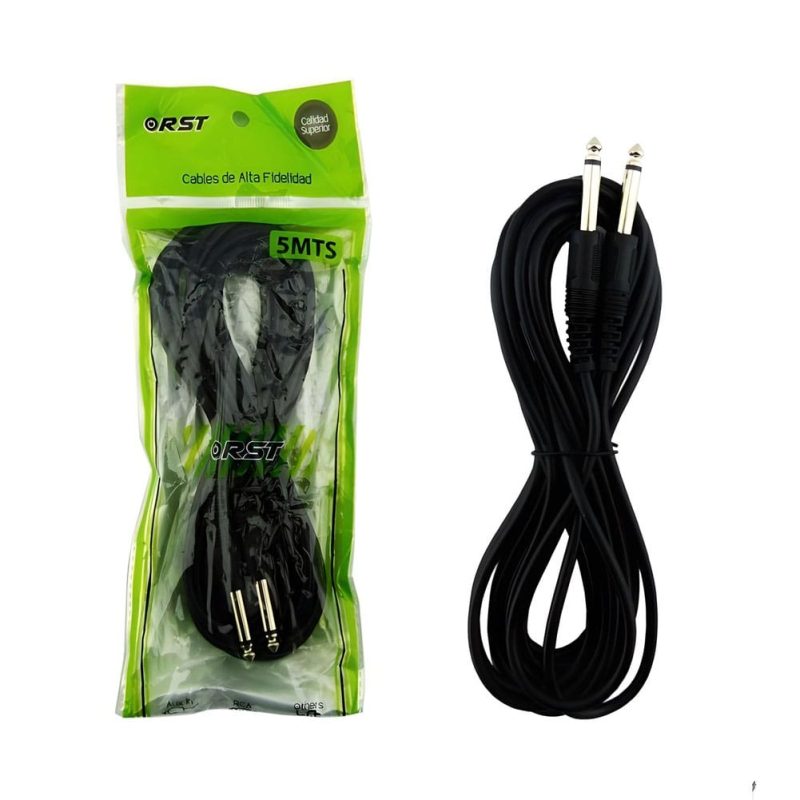 Cable de conexión instrumentos musicales 6.35mm Rayoshop