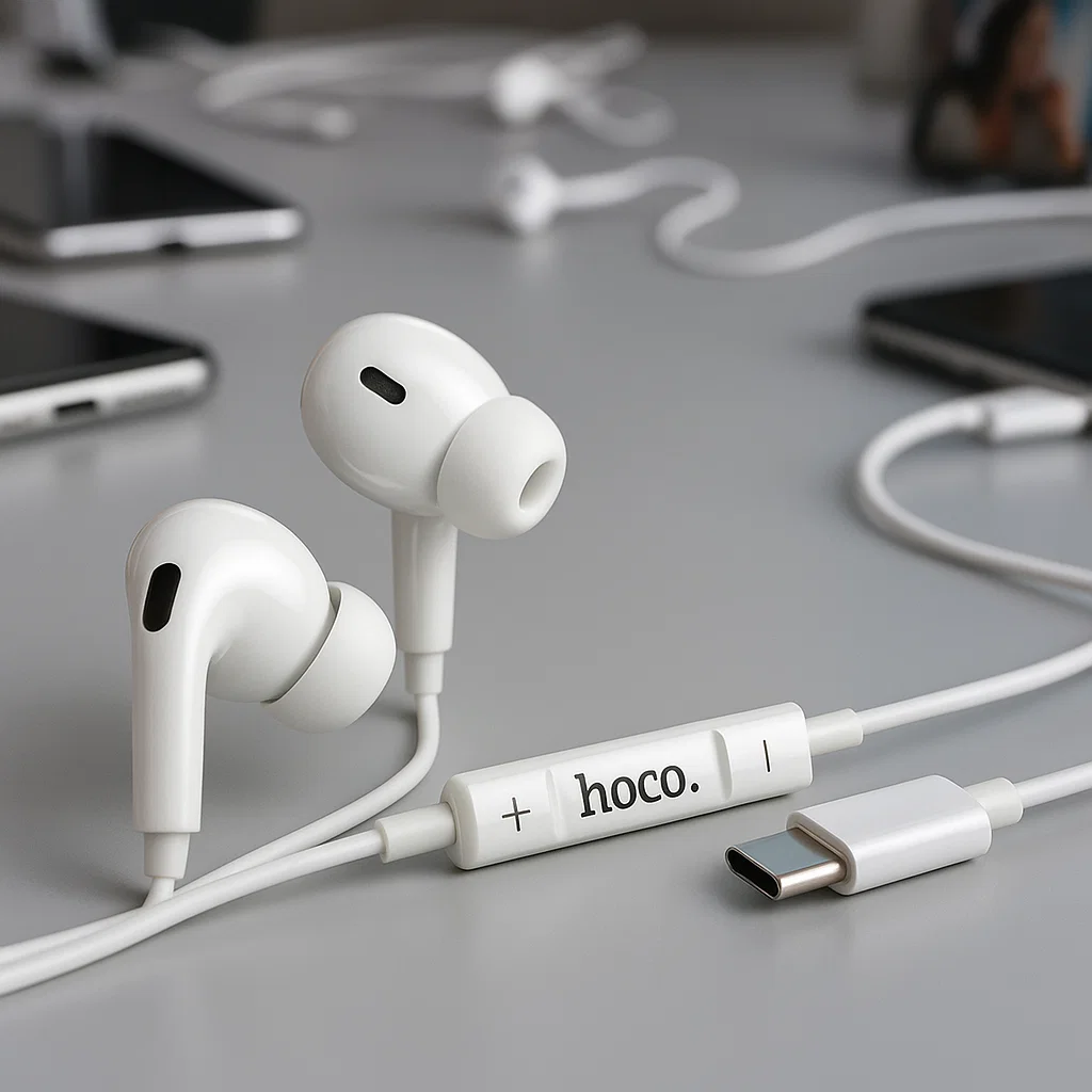 Audífonos Hoco M101 Pro con cable resistente USB-C rayoshop