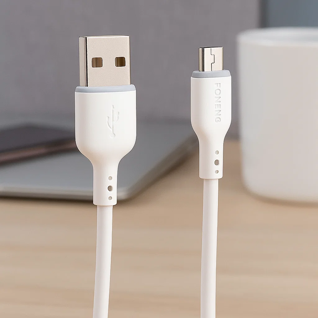 cable micro usb foneng 2.1a rapido un metro rayoshop