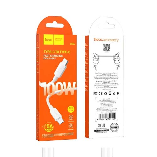 cable usb tipo c doble 100w hoco x96 rayoshop ecommerce