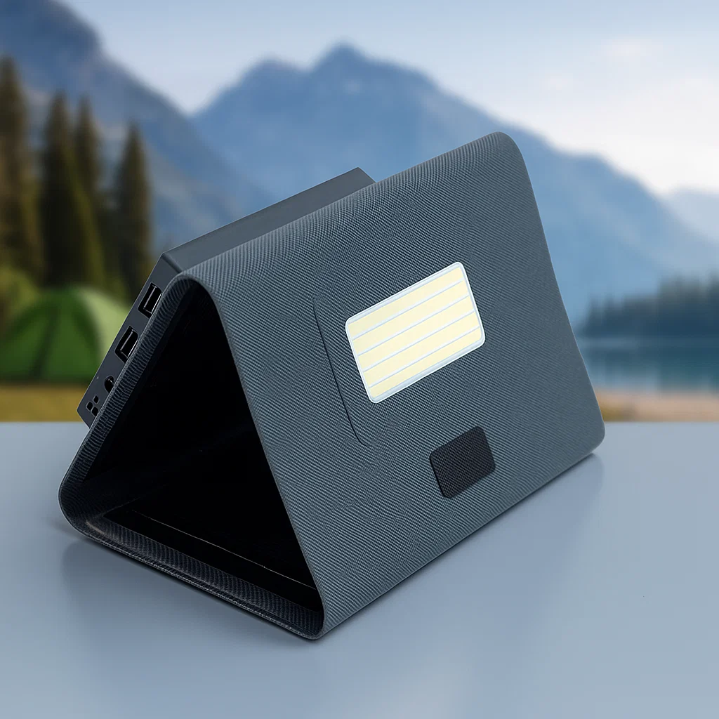 Powerbank con panel solar para viajes rayoshop