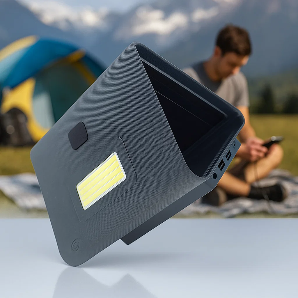 Batería externa solar compacta 5000mAh rayoshop