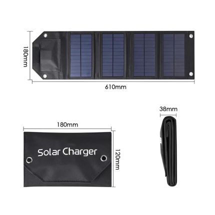 Cargador solar multifuncional 60W para emergencia Rayoshop