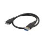 cable usb a micro b 5gbps 1 metro eon para disco duro rayoshop