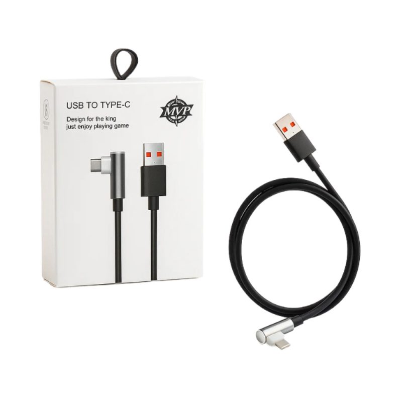 Cable USB-C a USB-C angulado compatible Android Rayoshop