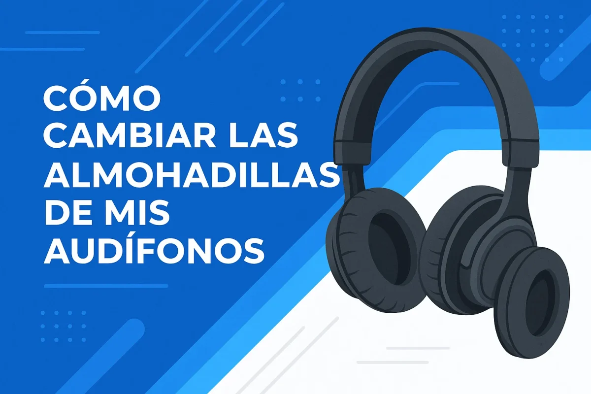 cómo cambiar almohadillas de audífonos guía rayoshop chile