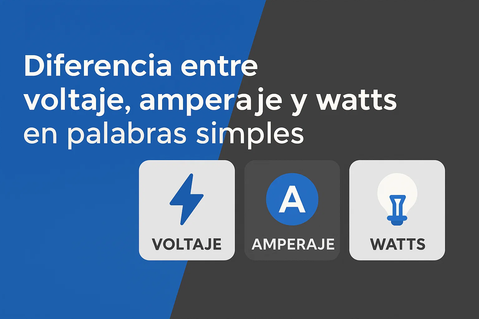 diferencia entre voltaje amperaje y watts explicación rayoshop