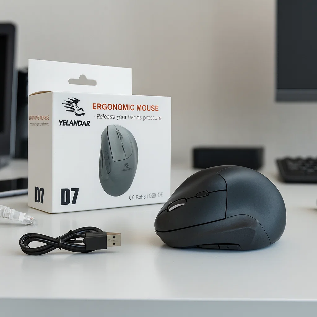 mouse inalambrico ergonomico para oficina rayoshop