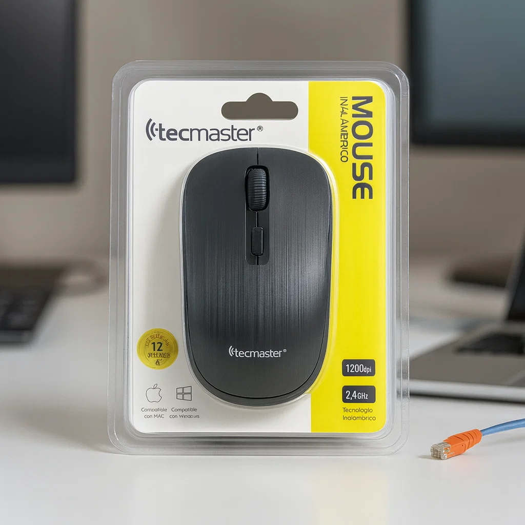 Mouse inalámbrico ambidiestro cómodo y liviano Rayoshop Chile