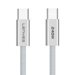 Cable USB-C a USB-C 240W 1 metro Lenyes LC550 Rayoshop Chile