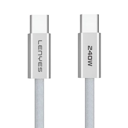 Cable USB-C a USB-C 240W 1 metro Lenyes LC550 Rayoshop Chile