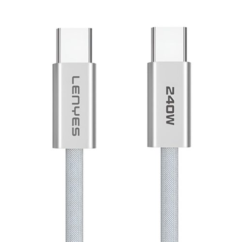 Cable USB-C a USB-C 240W 1 metro Lenyes LC550 Rayoshop Chile