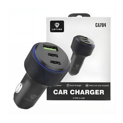 Cargador de auto para celular USB-C Lenyes 66W Rayoshop