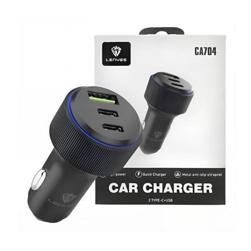 Cargador de auto para celular USB-C Lenyes 66W Rayoshop